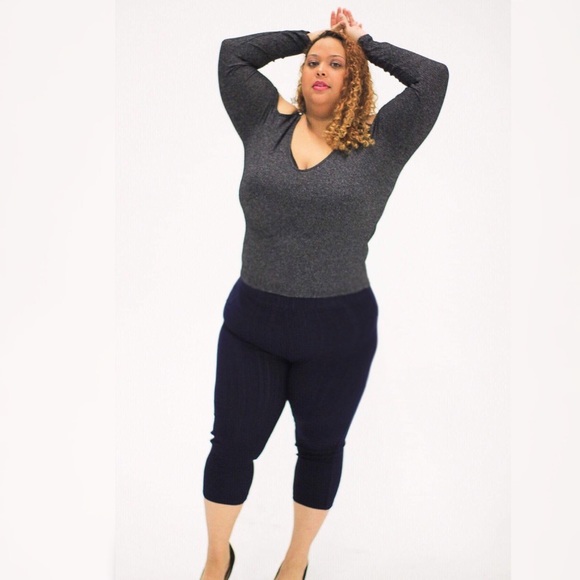 Charcoal Plus Size Top - Picture 5 of 6